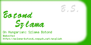 botond szlama business card